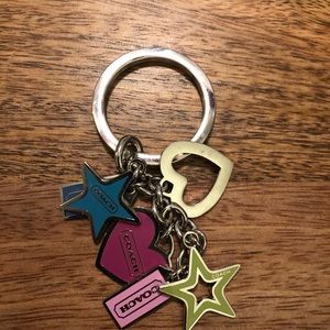 Coach Heart &Stars Keychain